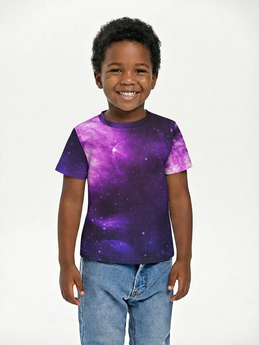 Boys' basic cotton T-shirt