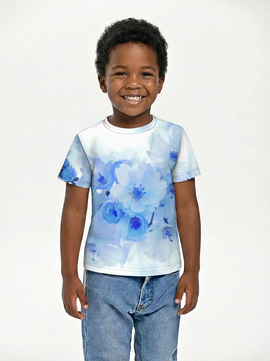 Boys' basic cotton T-shirt