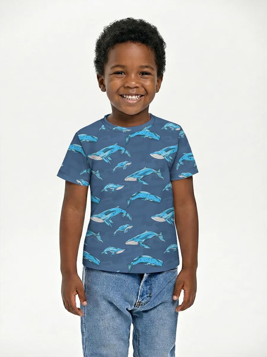 Camiseta Básica de Algodón Niño