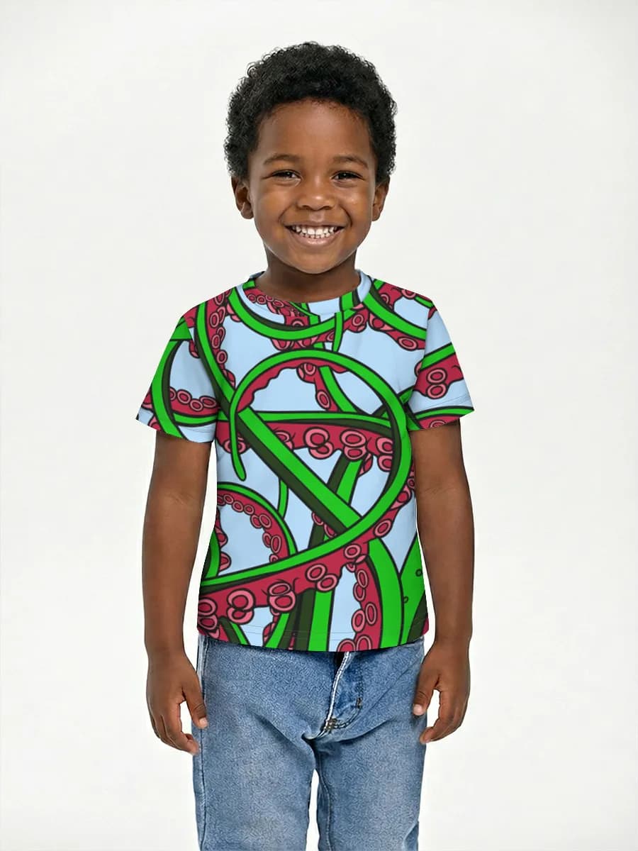 Boys' basic cotton T-shirt