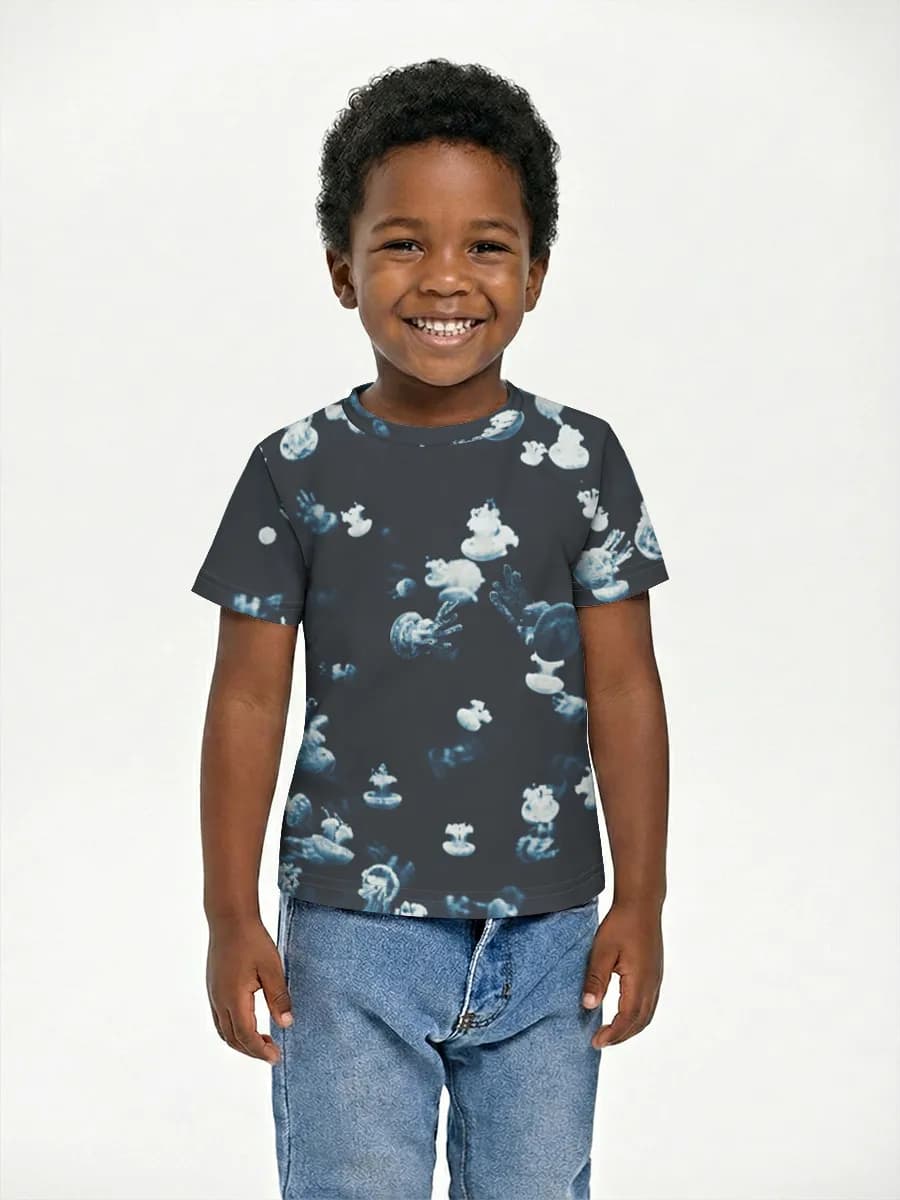 Boys' basic cotton T-shirt