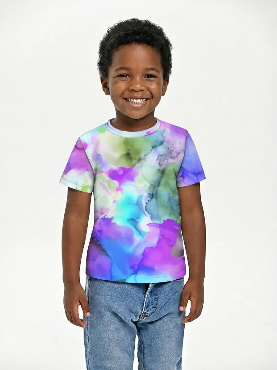 Basic Baumwoll-T-Shirt Jungen