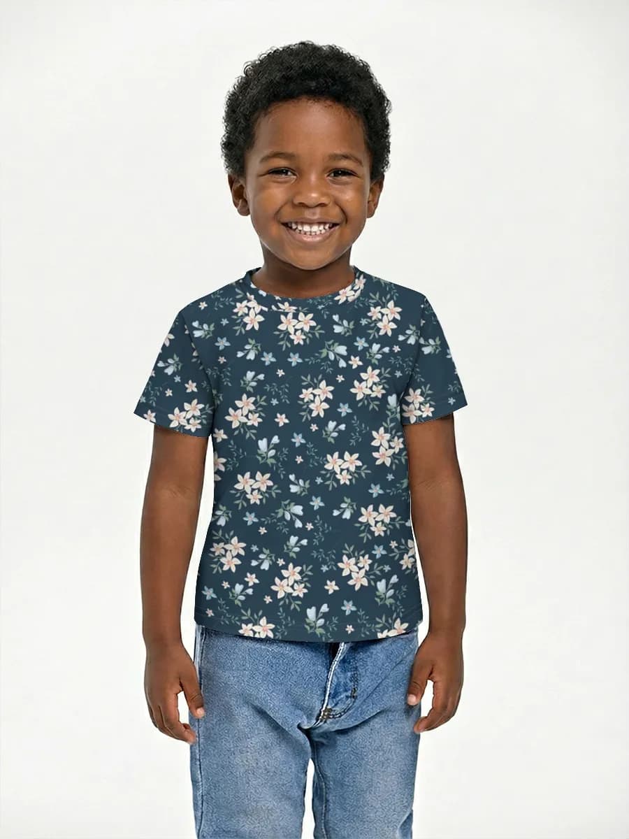 Camiseta Básica de Algodón Niño