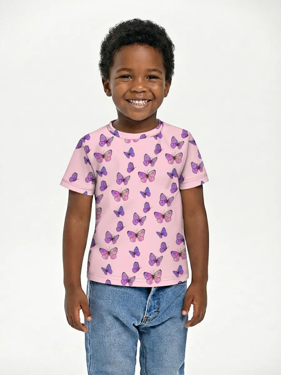 Boys' basic cotton T-shirt