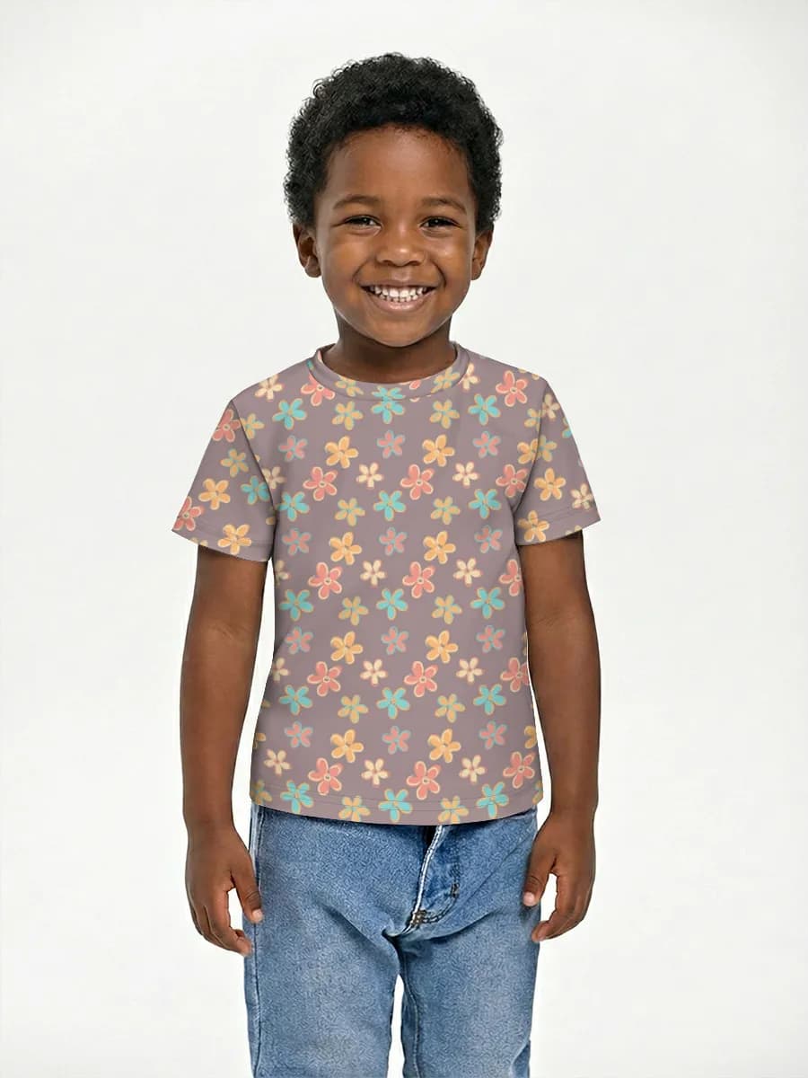 Boys' basic cotton T-shirt