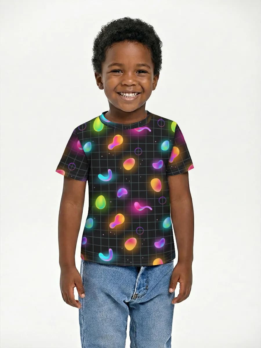 Boys' basic cotton T-shirt