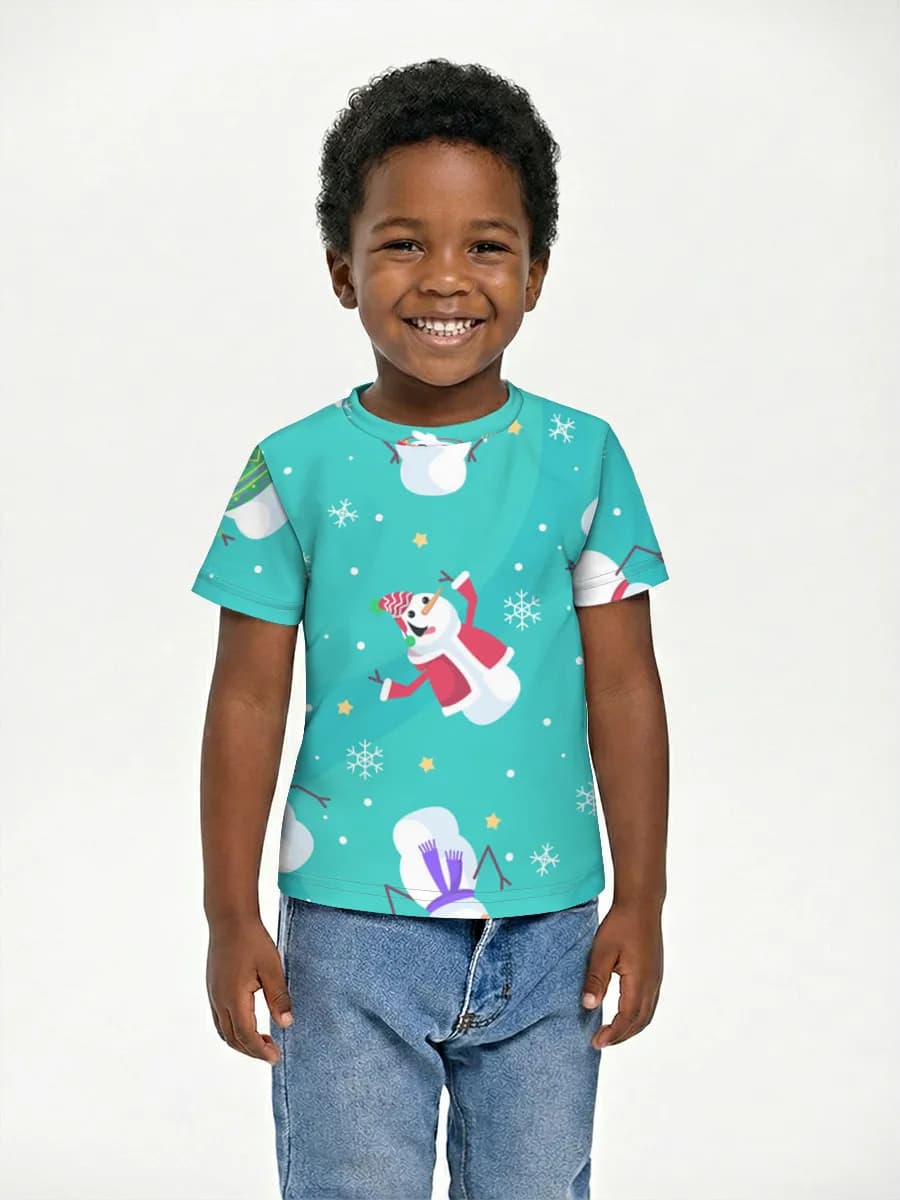 Boys' basic cotton T-shirt