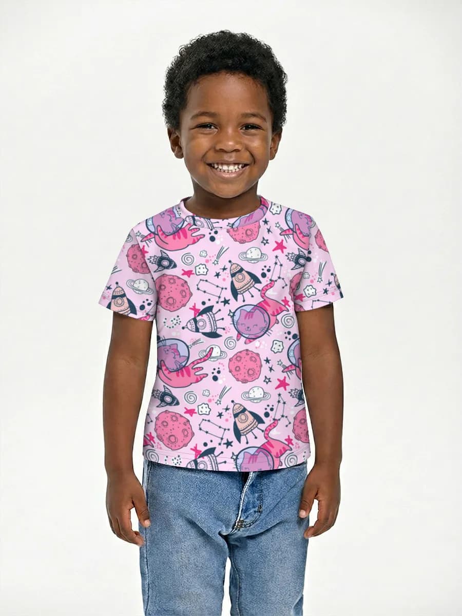 Camiseta Básica de Algodón Niño