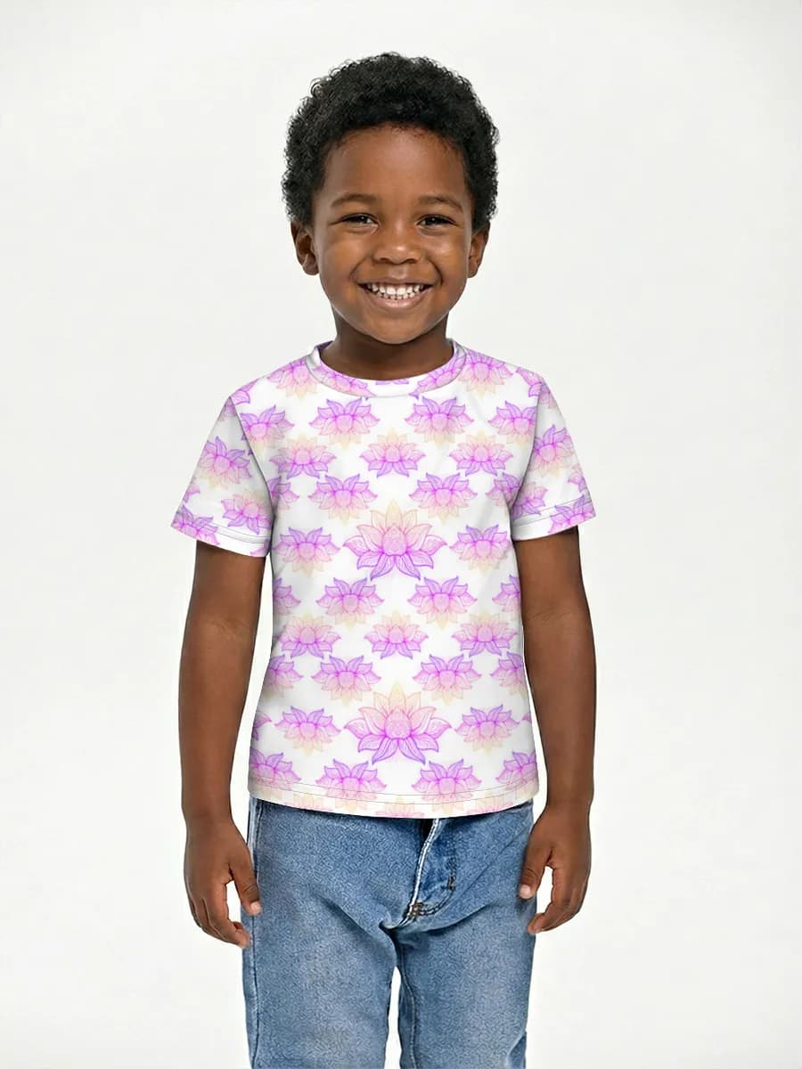 Basic Baumwoll-T-Shirt Jungen