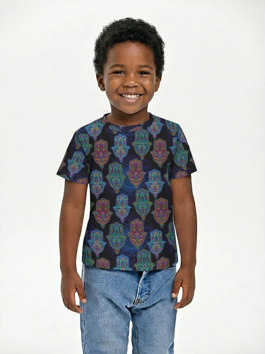 Boys' basic cotton T-shirt