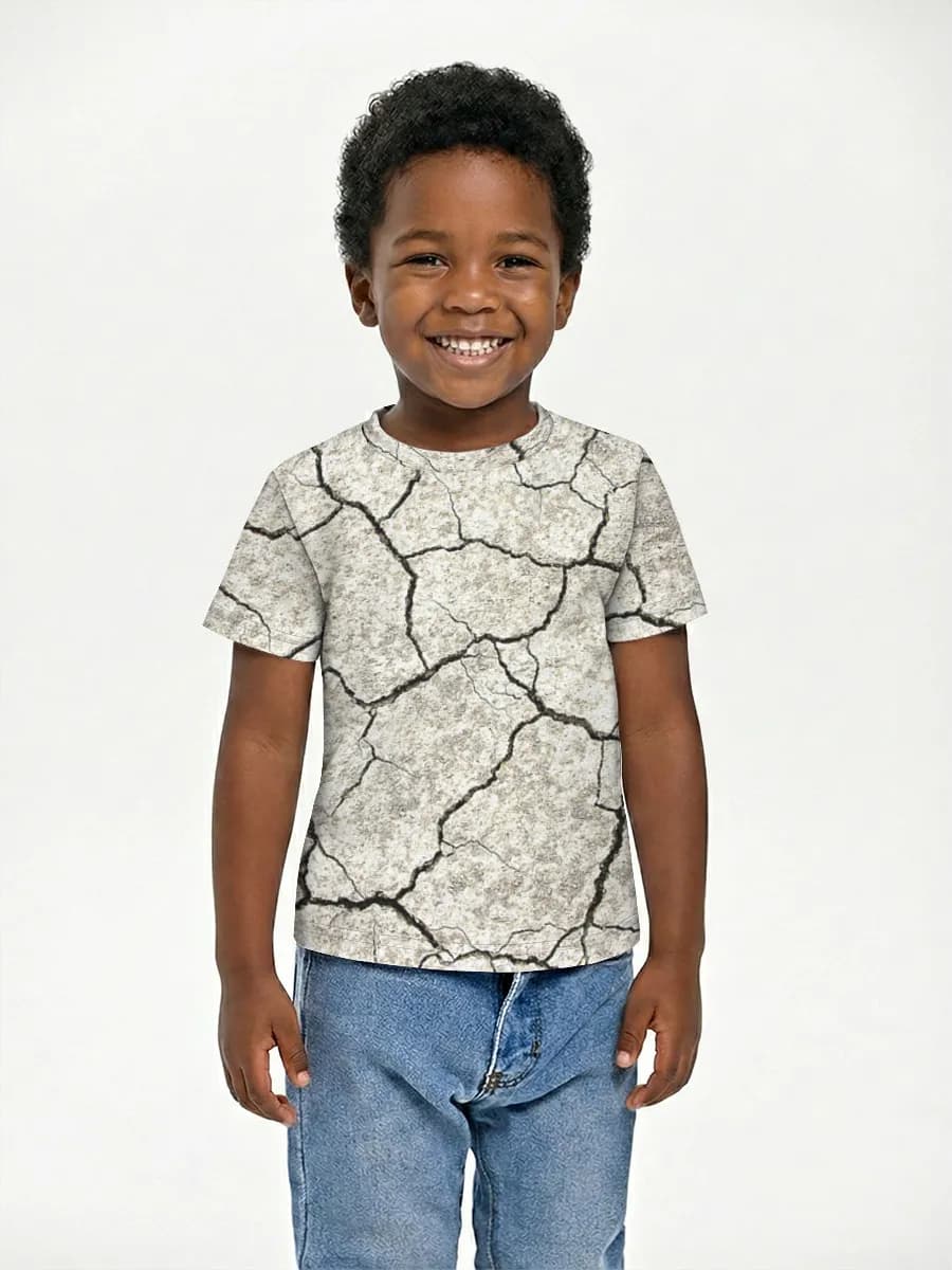 Basic Baumwoll-T-Shirt Jungen