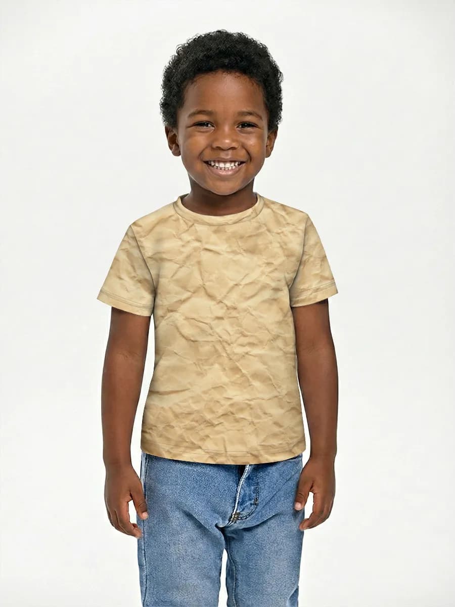 Boys' basic cotton T-shirt