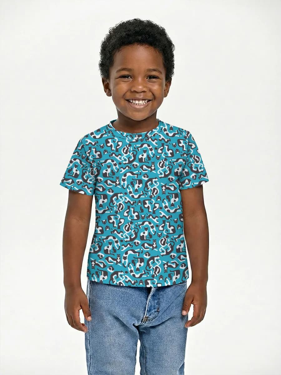 Boys' basic cotton T-shirt