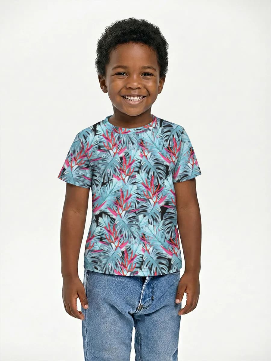 Boys' basic cotton T-shirt