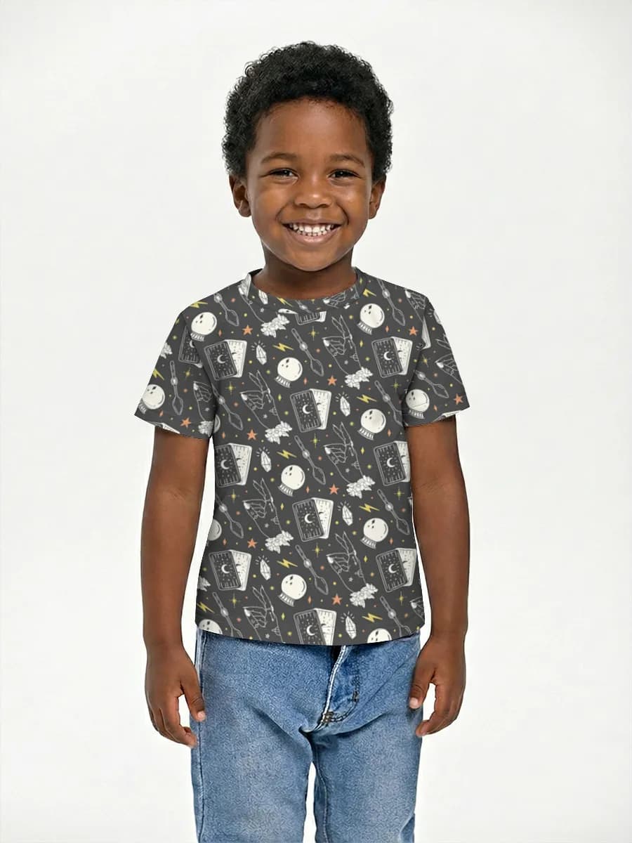 Boys' basic cotton T-shirt