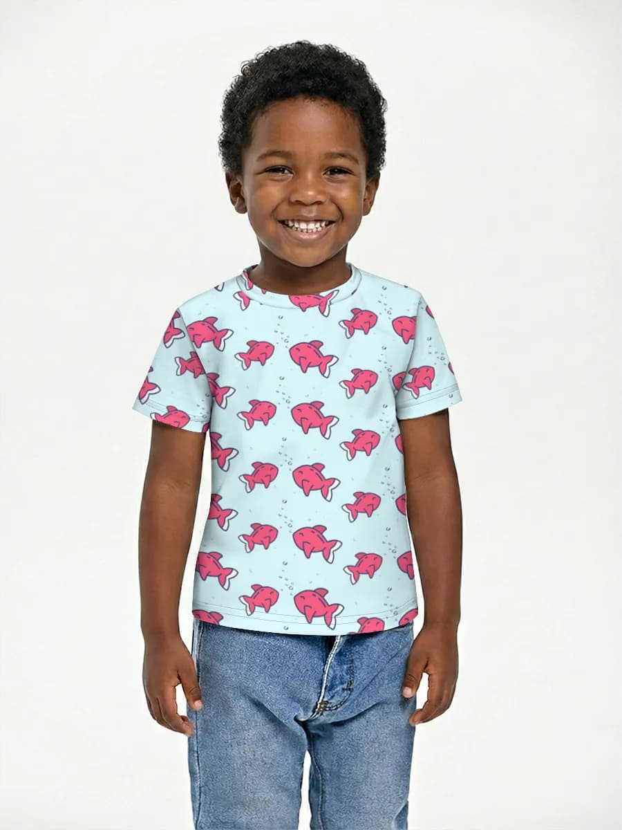 Camiseta Básica de Algodón Niño