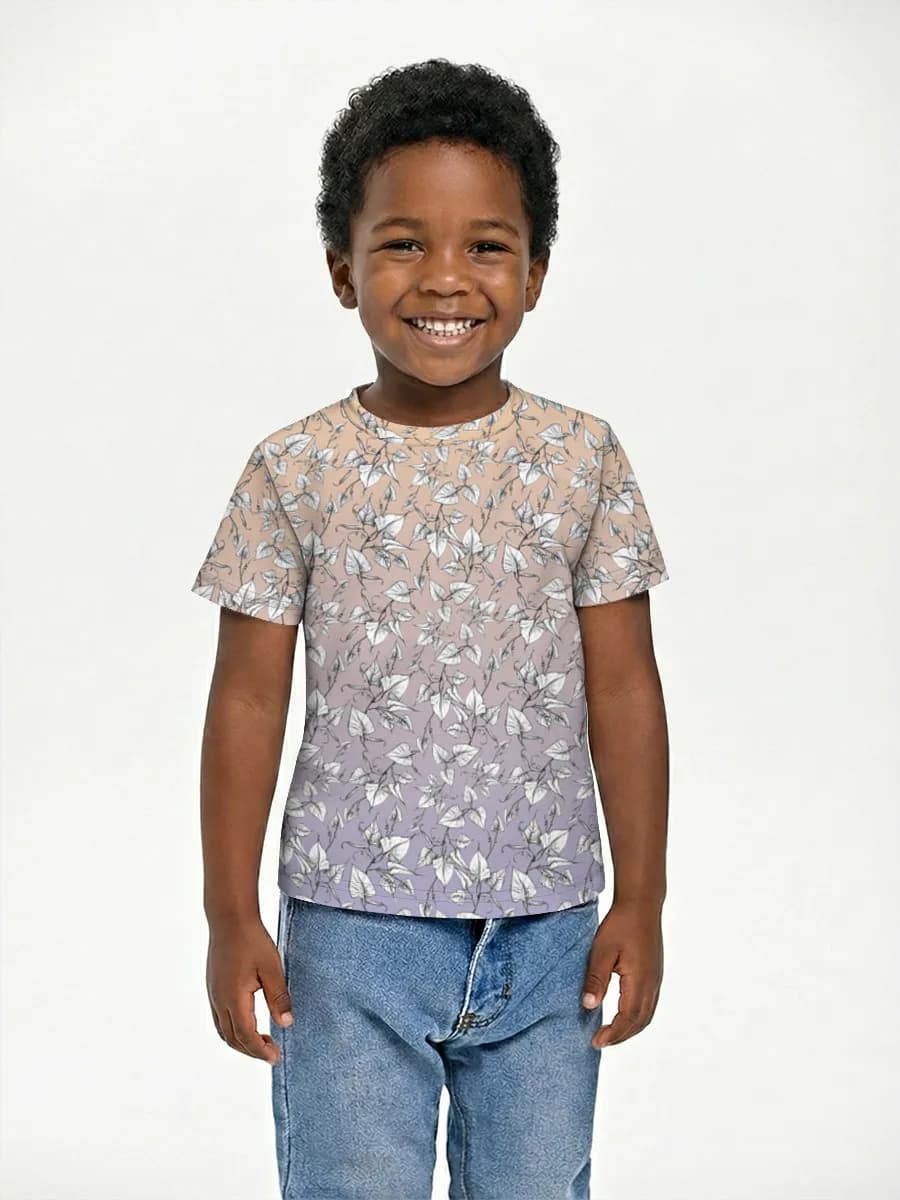 Boys' basic cotton T-shirt