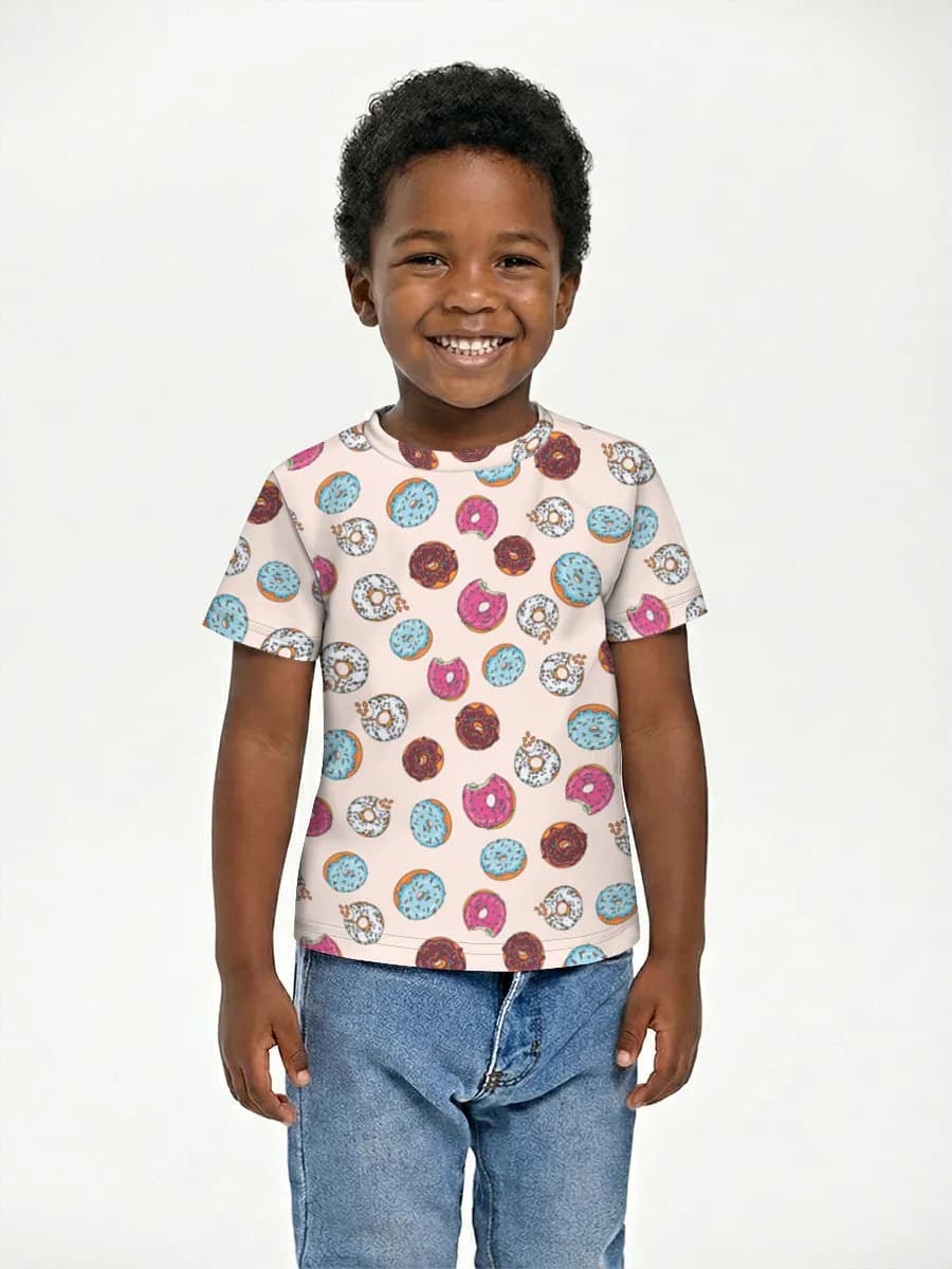 Boys' basic cotton T-shirt