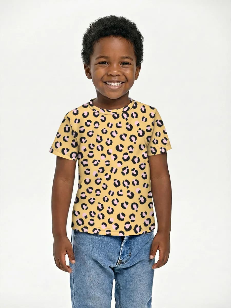 Boys' basic cotton T-shirt