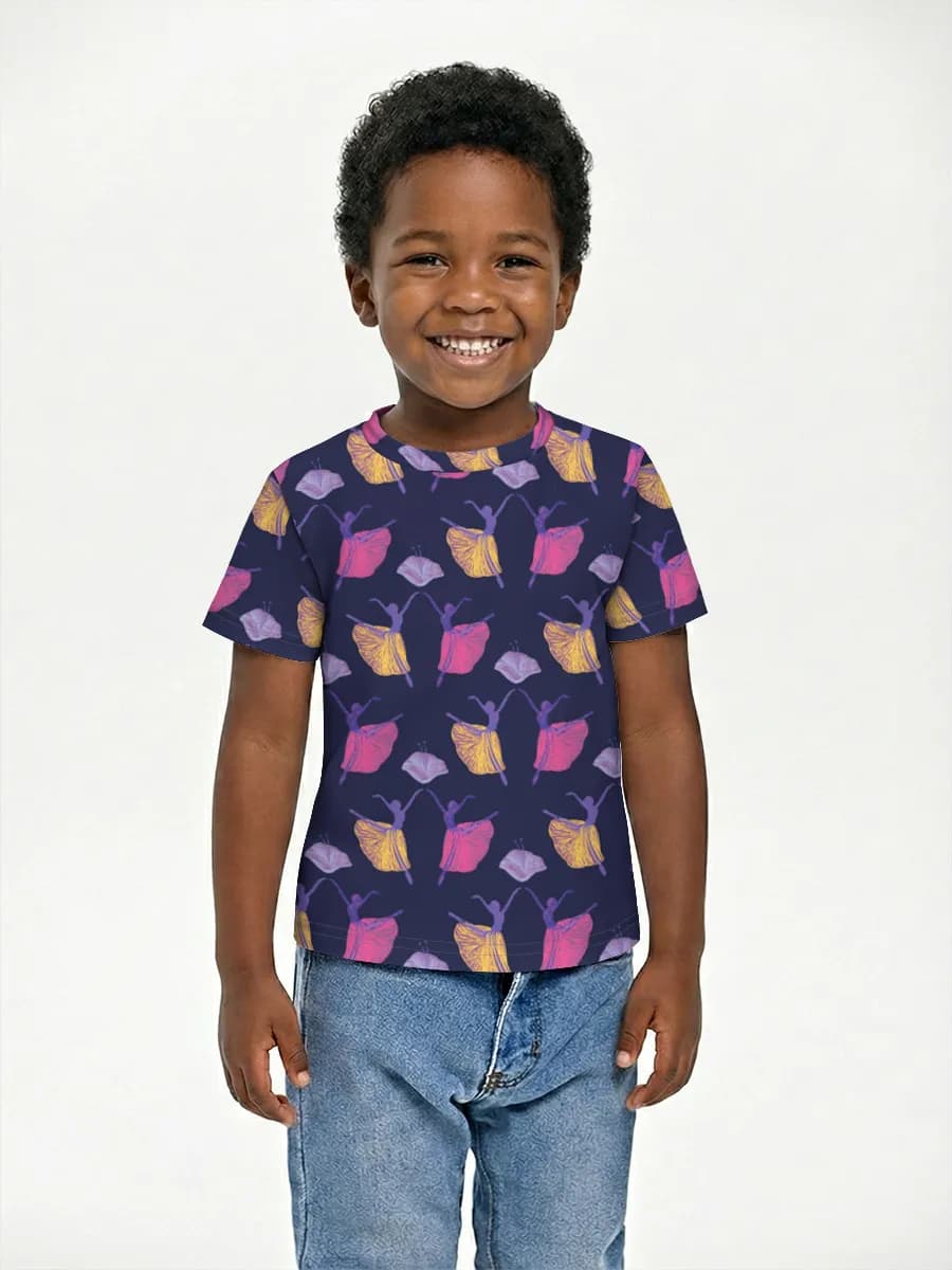 Boys' basic cotton T-shirt