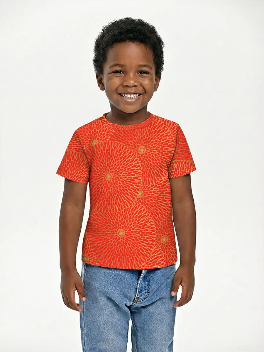 Boys' basic cotton T-shirt