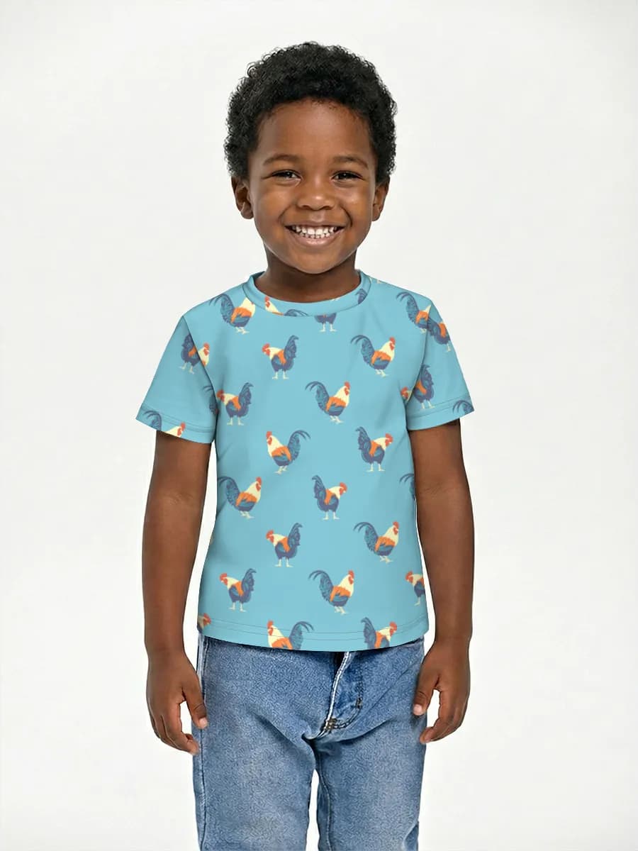Boys' basic cotton T-shirt