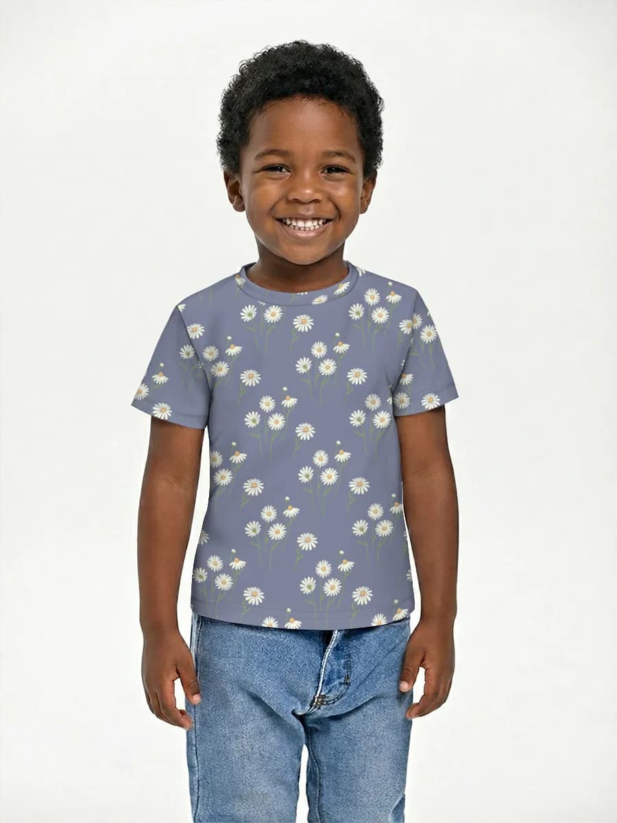 Boys' basic cotton T-shirt