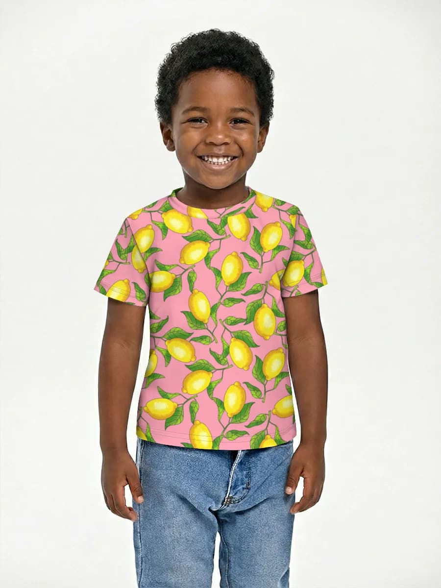 Boys' basic cotton T-shirt