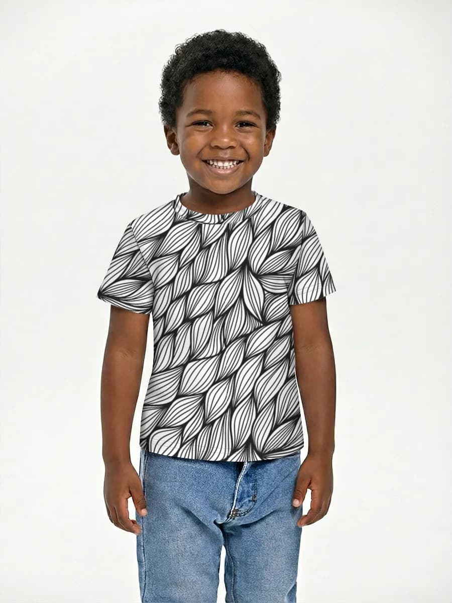 Boys' basic cotton T-shirt