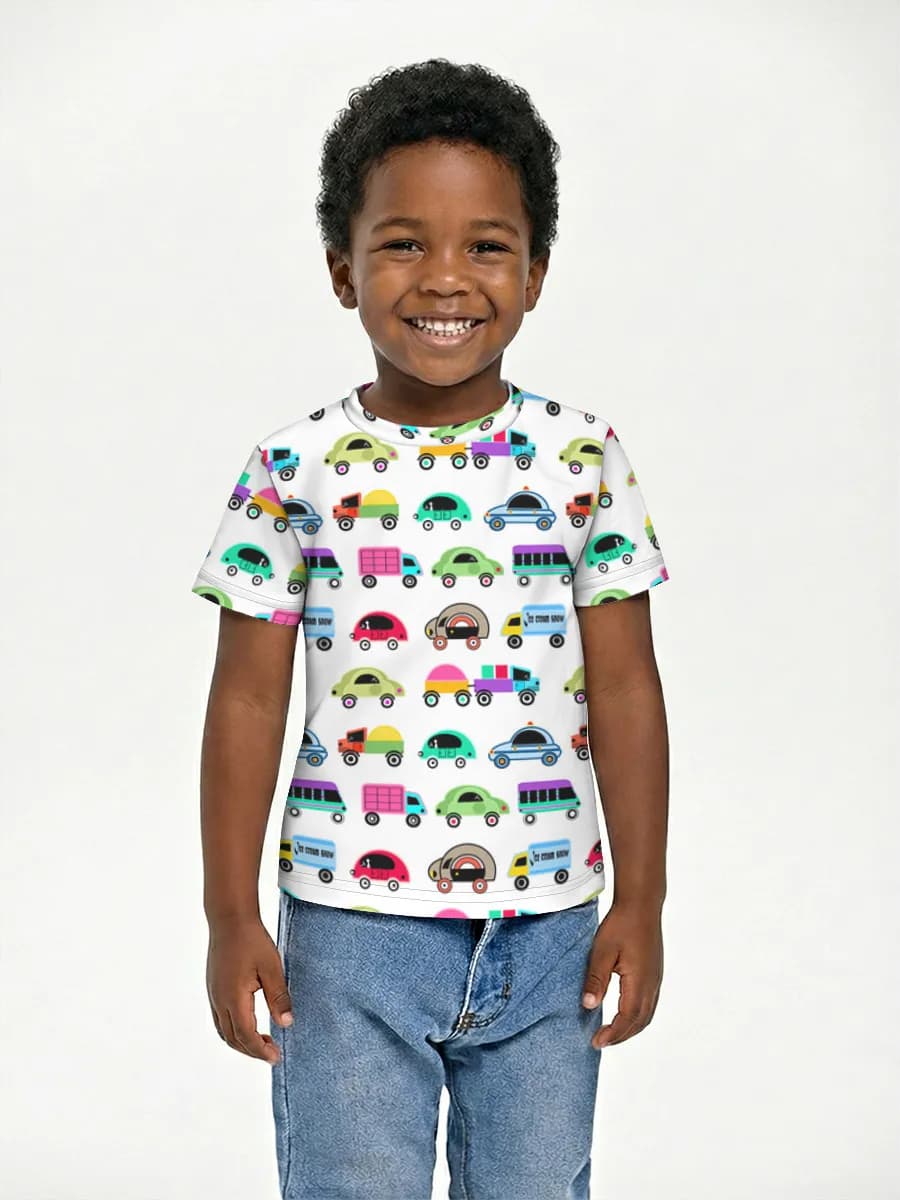 Boys' basic cotton T-shirt