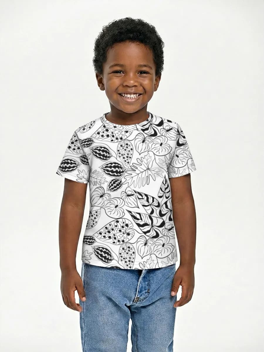 Camiseta Básica de Algodón Niño