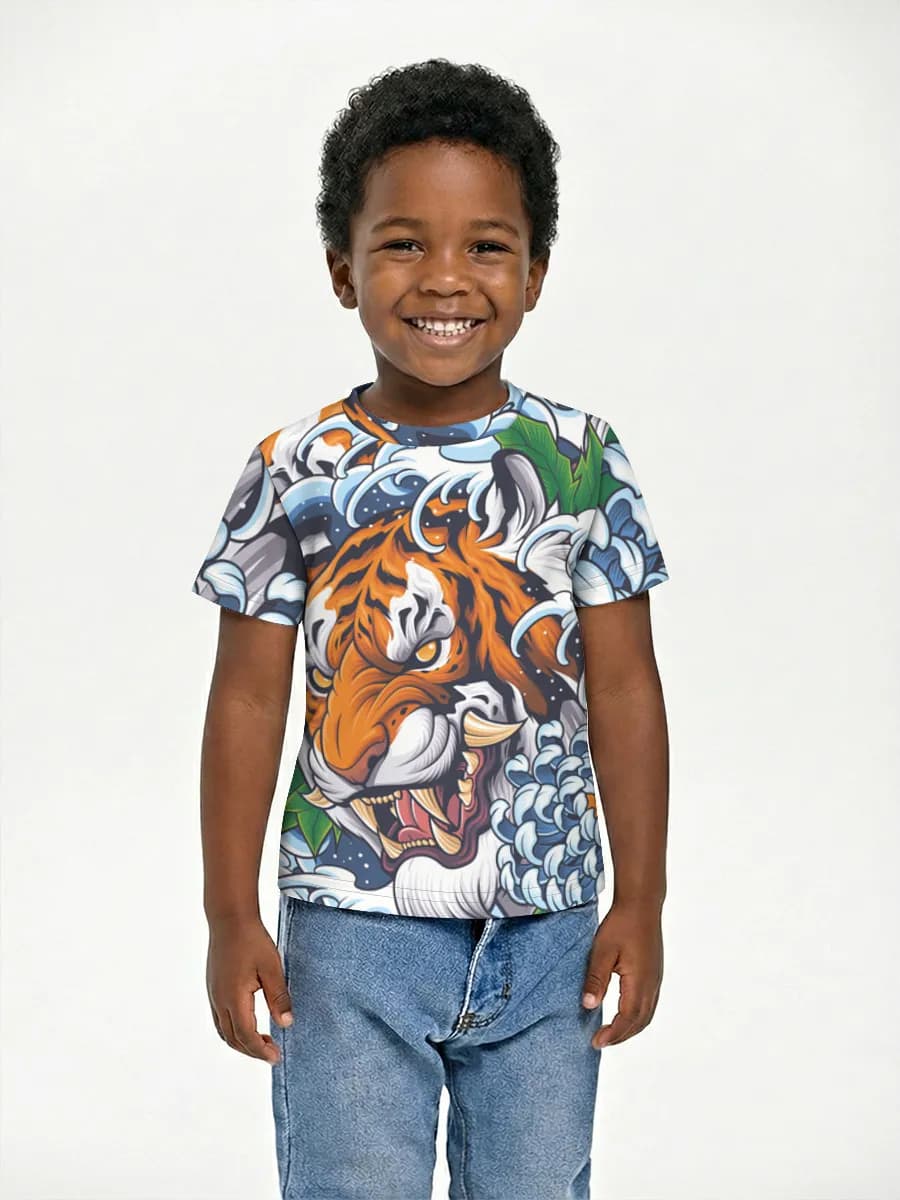 Boys' basic cotton T-shirt