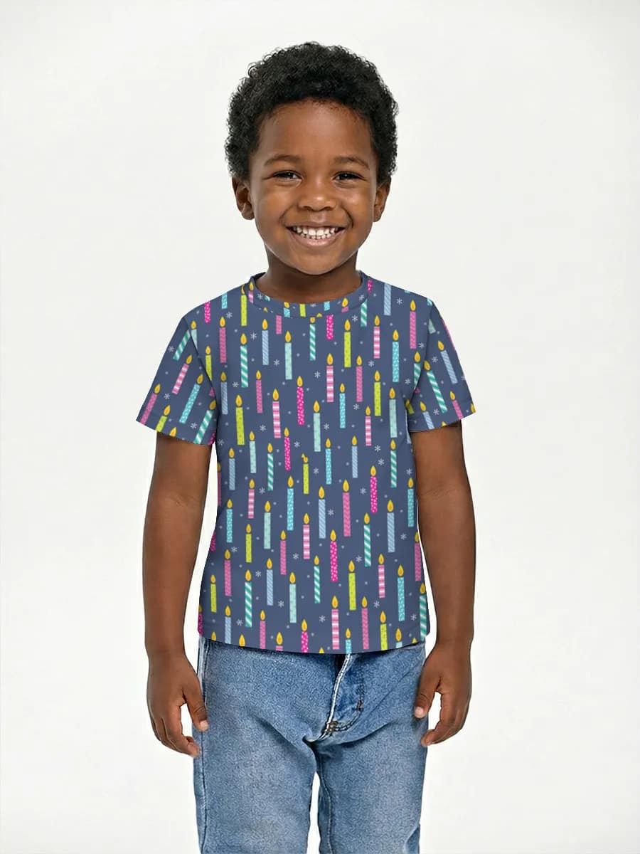 Boys' basic cotton T-shirt