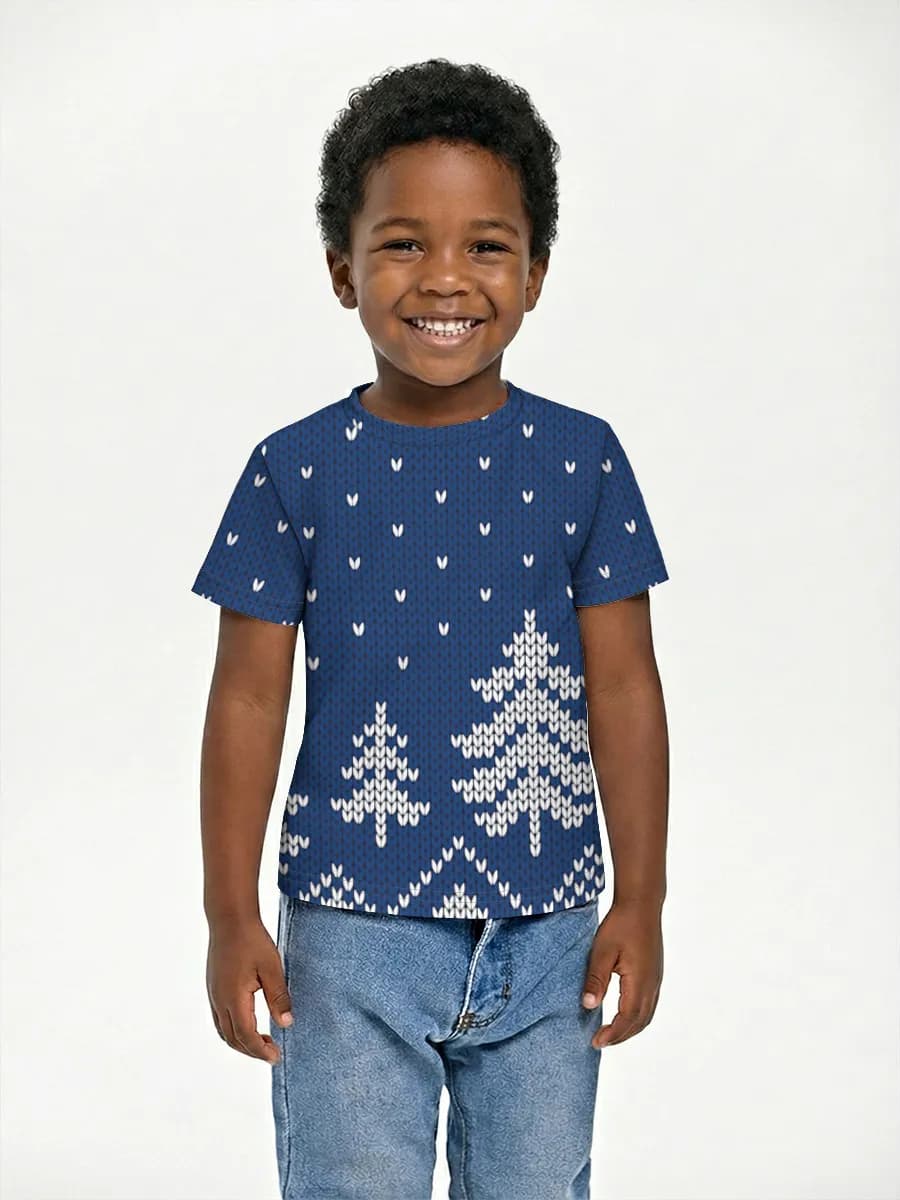 Boys' basic cotton T-shirt