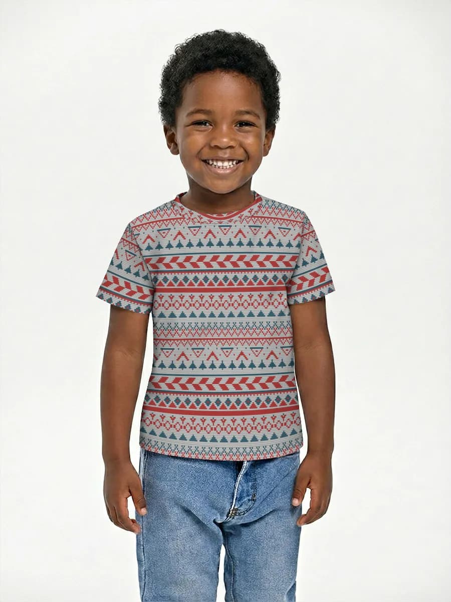 Boys' basic cotton T-shirt