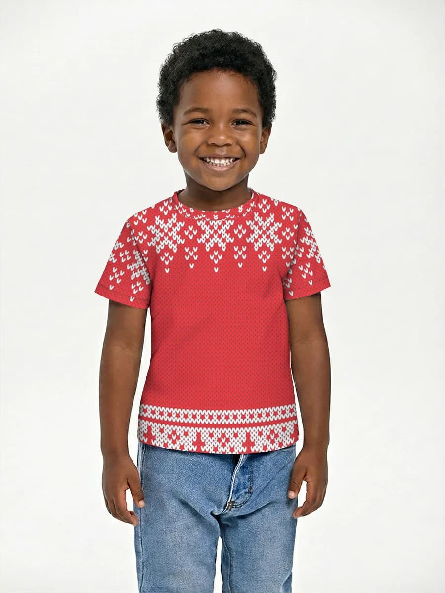 Boys' basic cotton T-shirt