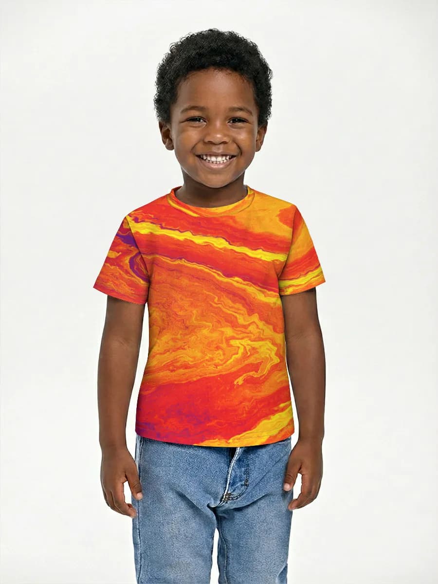 Basic Baumwoll-T-Shirt Jungen