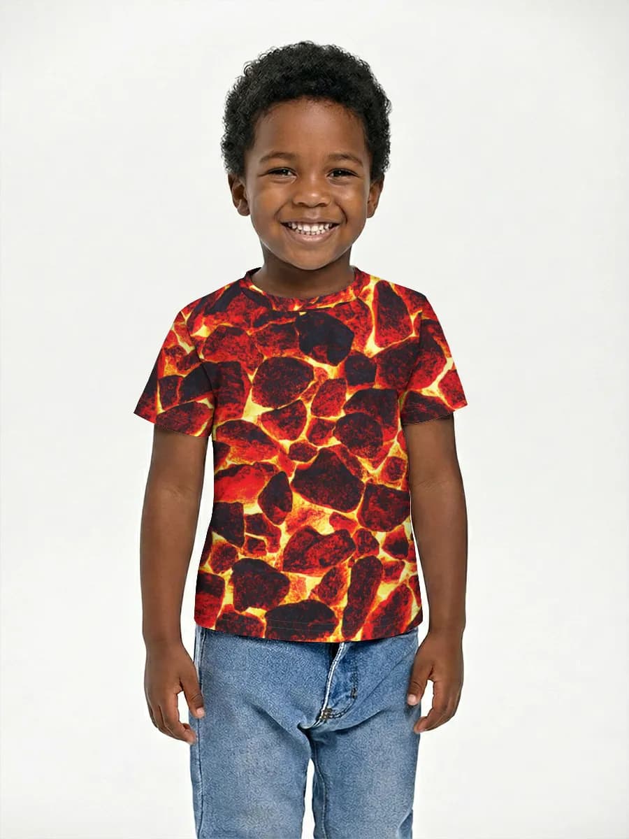 Basic Baumwoll-T-Shirt Jungen