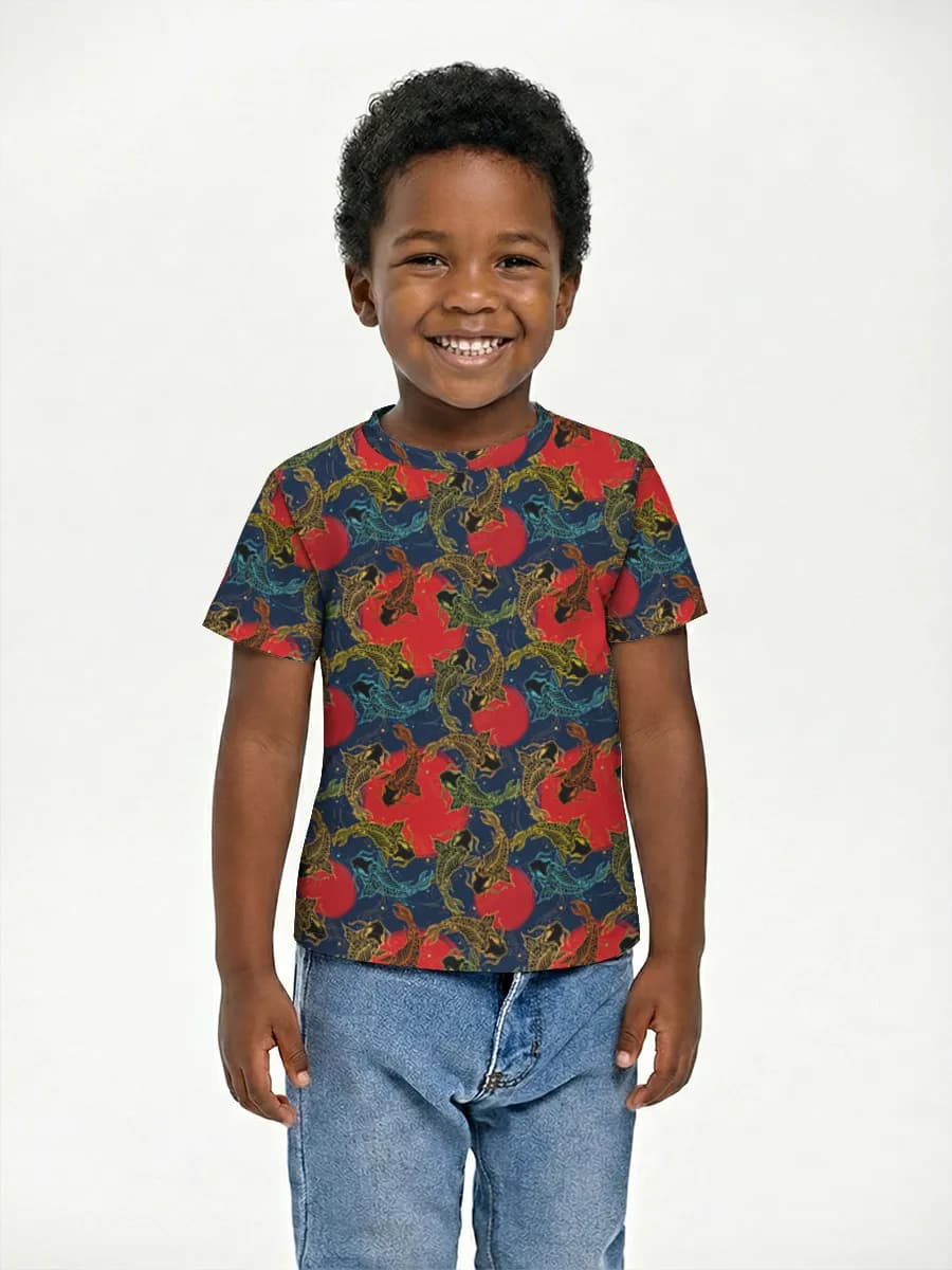 Boys' basic cotton T-shirt