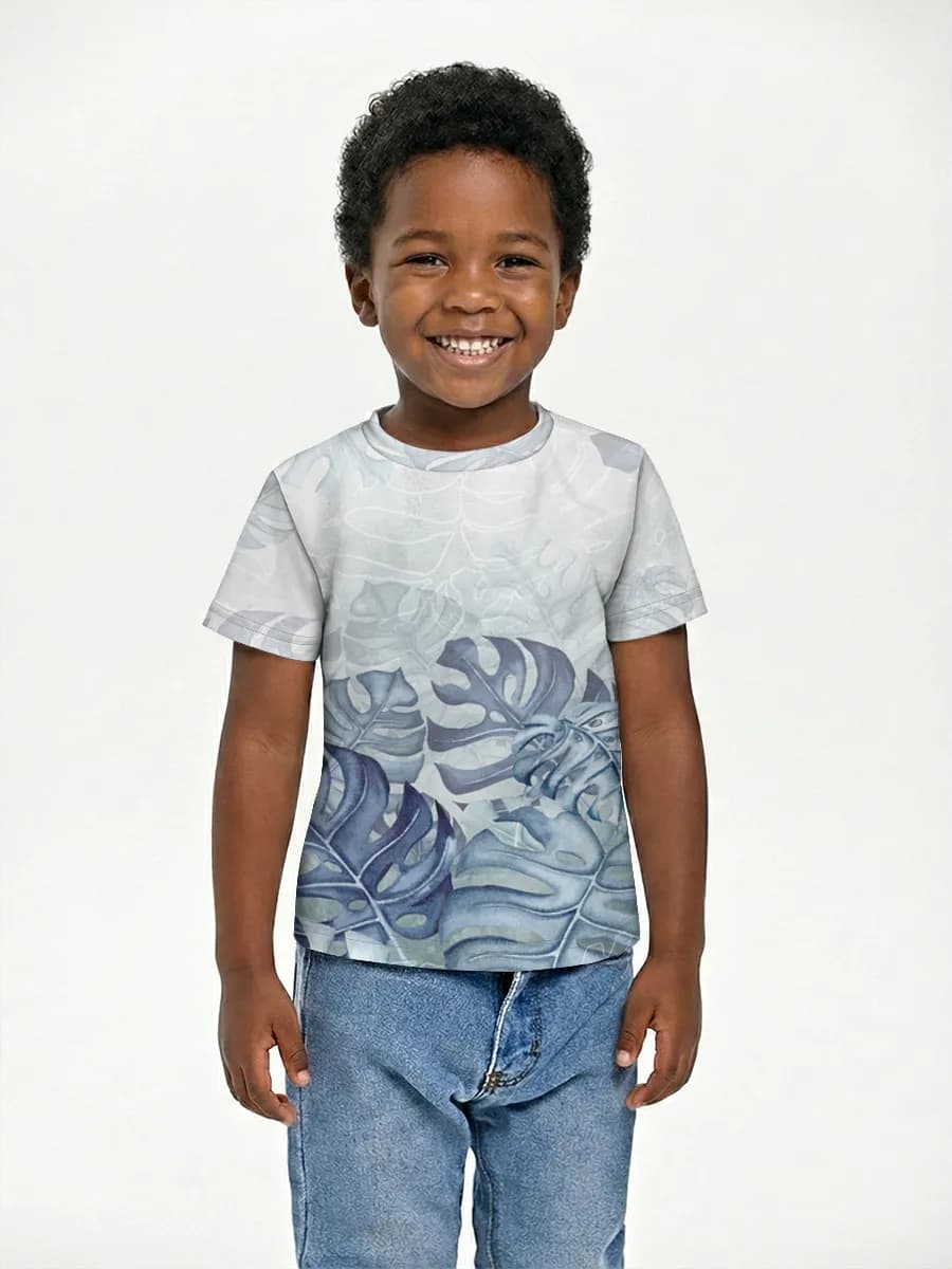 Basic Baumwoll-T-Shirt Jungen