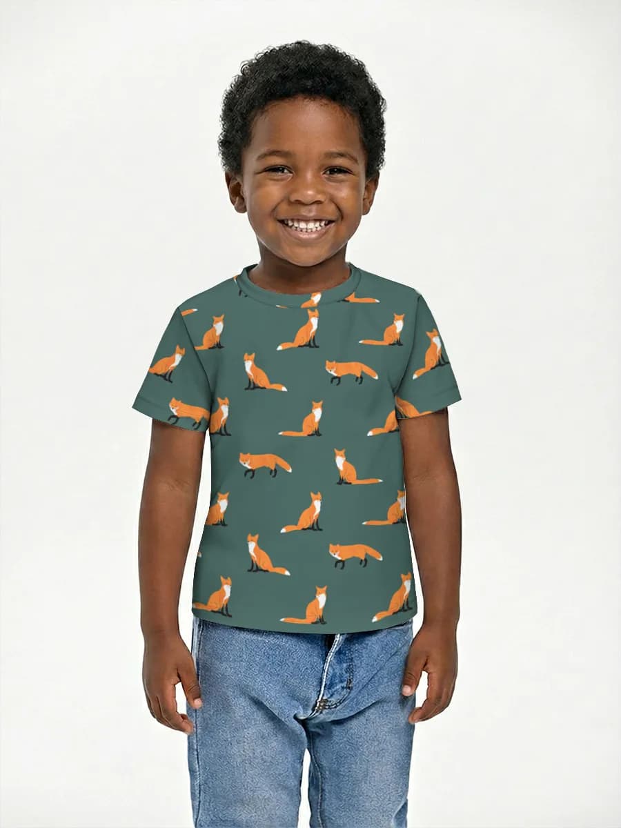 Camiseta Básica de Algodón Niño