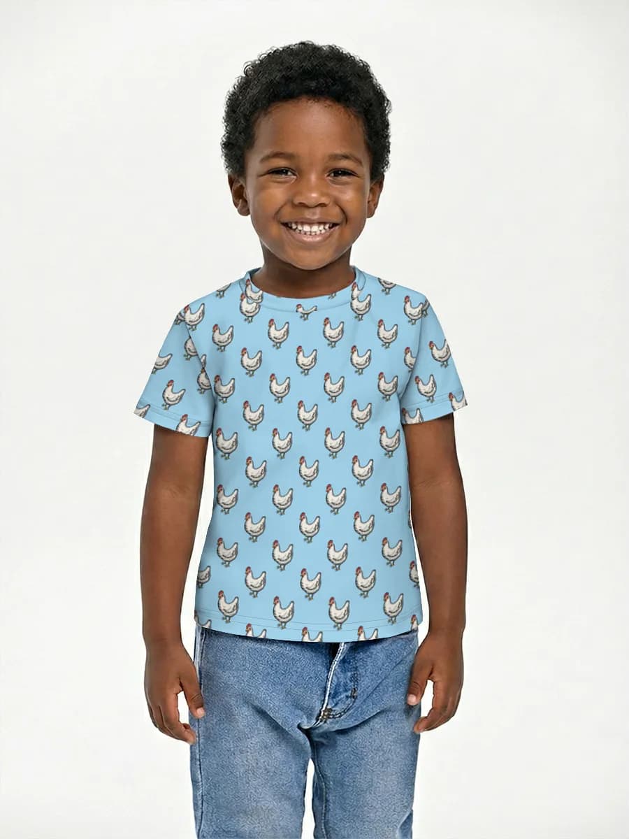 Boys' basic cotton T-shirt