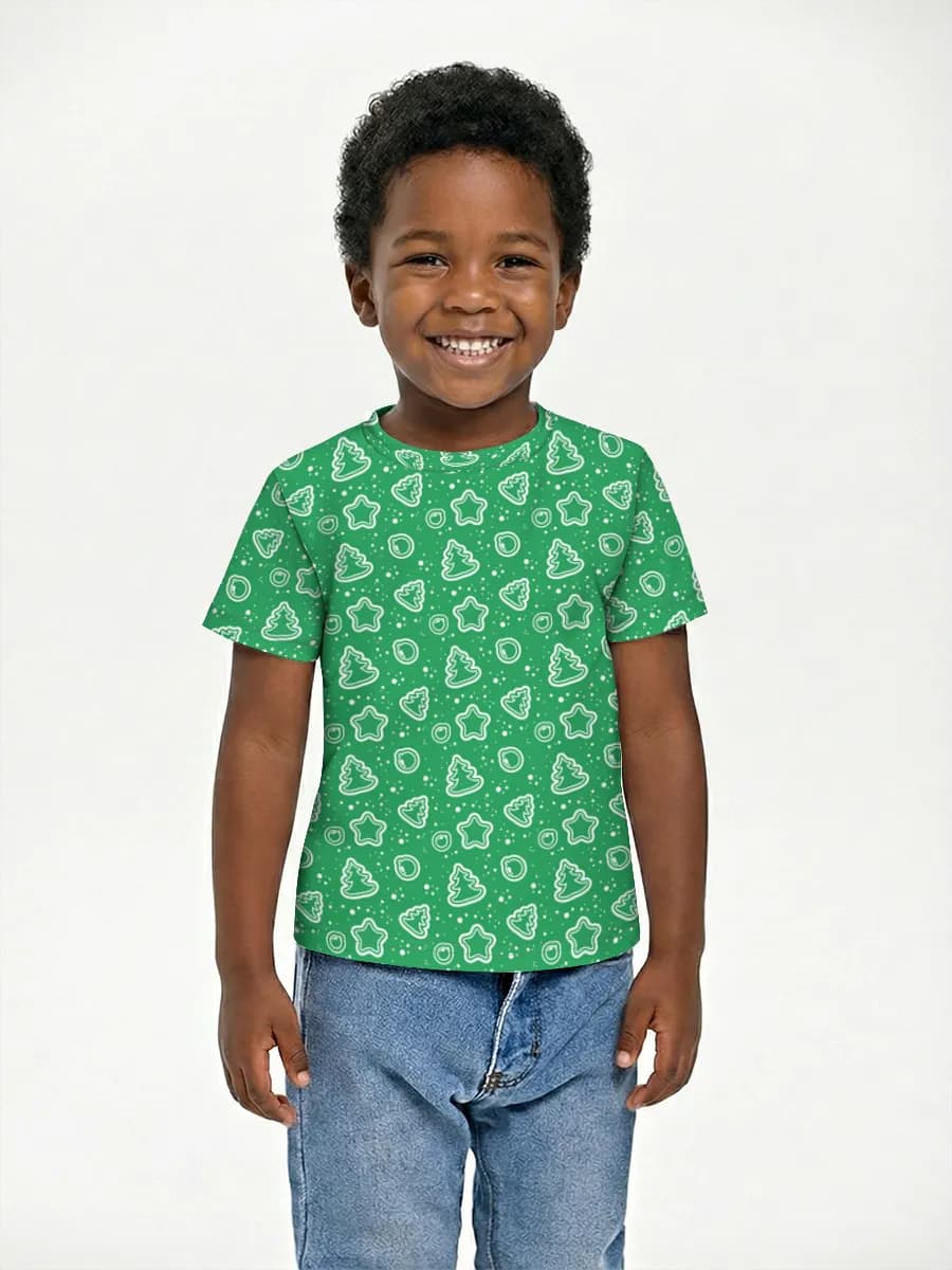 Boys' basic cotton T-shirt