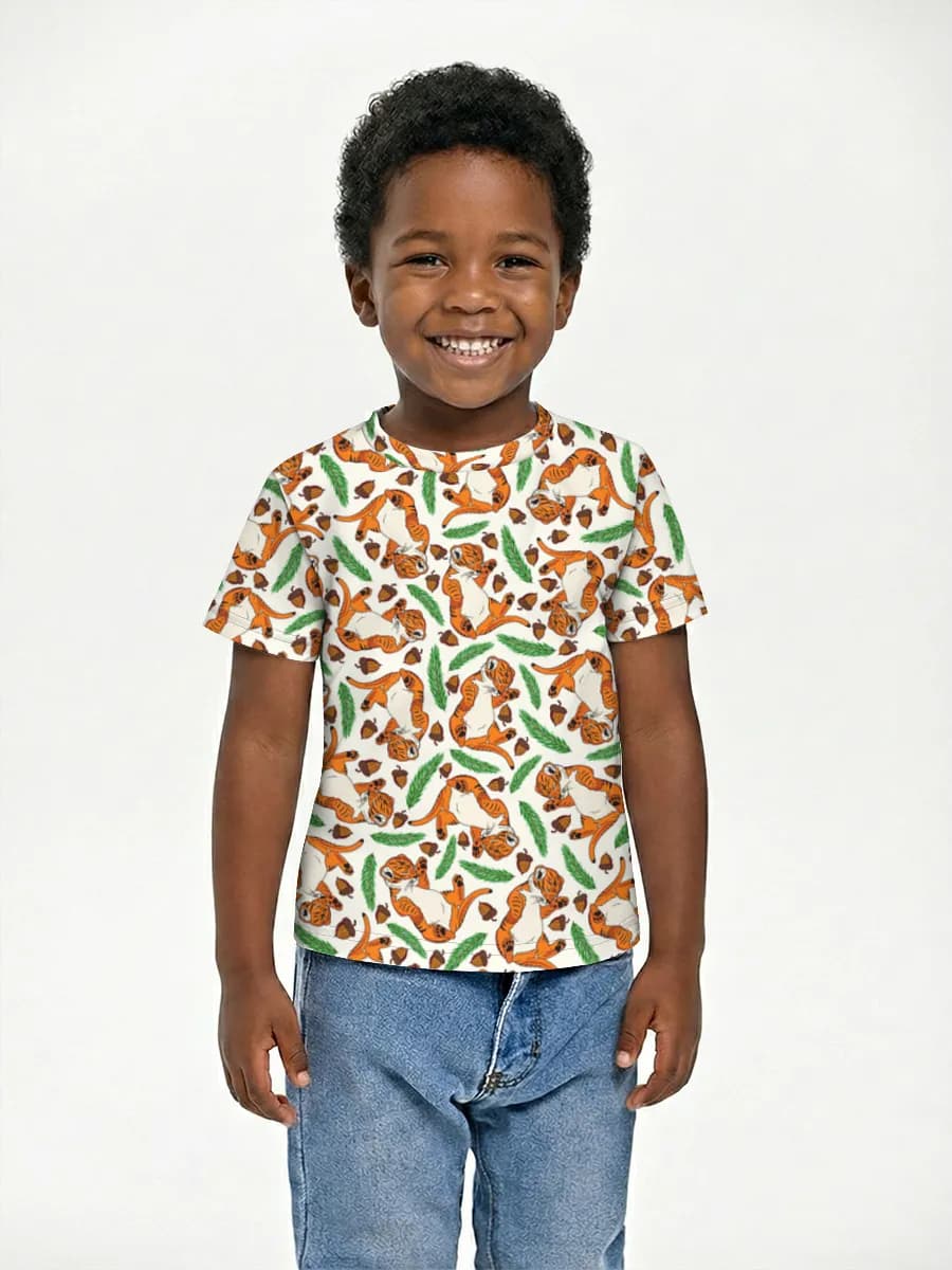 Boys' basic cotton T-shirt