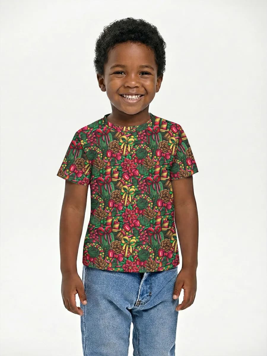 Boys' basic cotton T-shirt