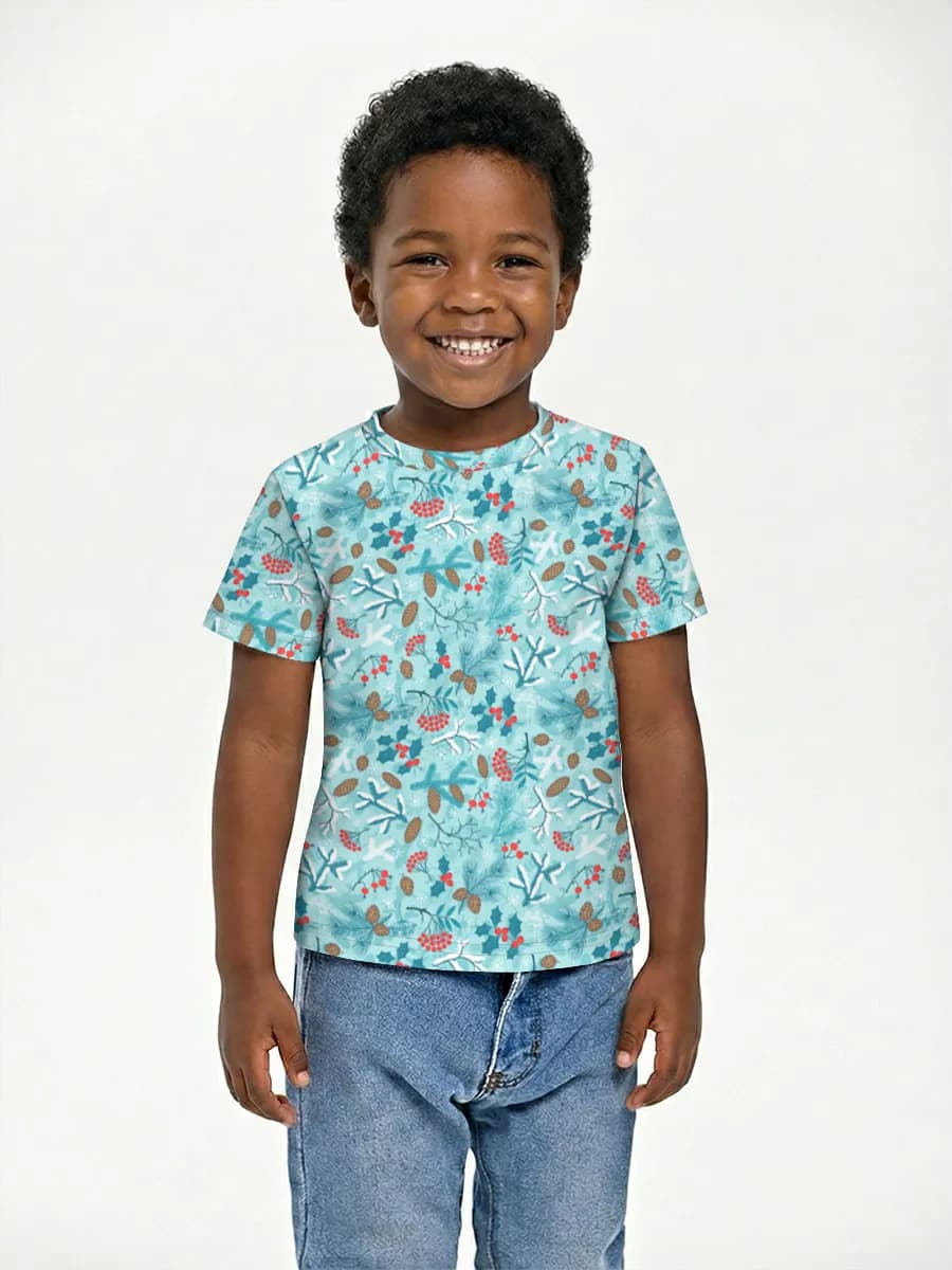 Boys' basic cotton T-shirt