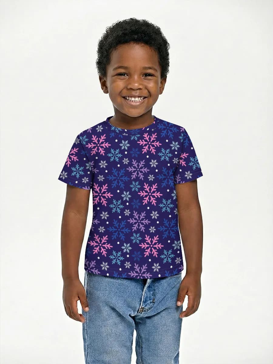 Basic Baumwoll-T-Shirt Jungen