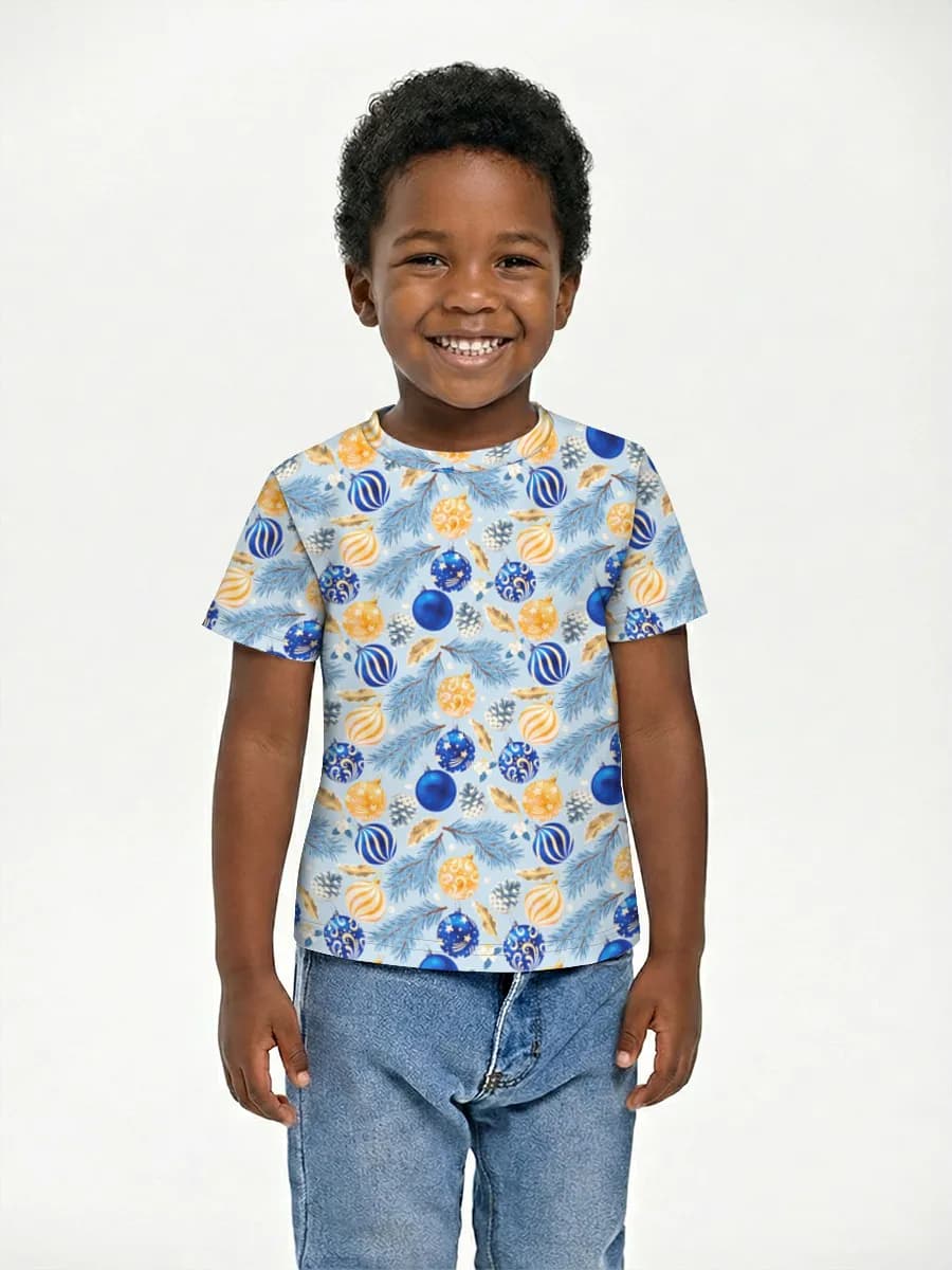 Boys' basic cotton T-shirt