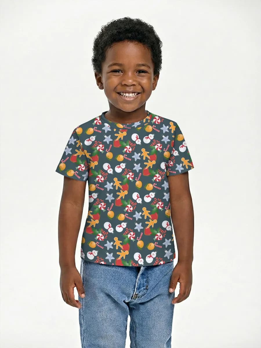 Boys' basic cotton T-shirt