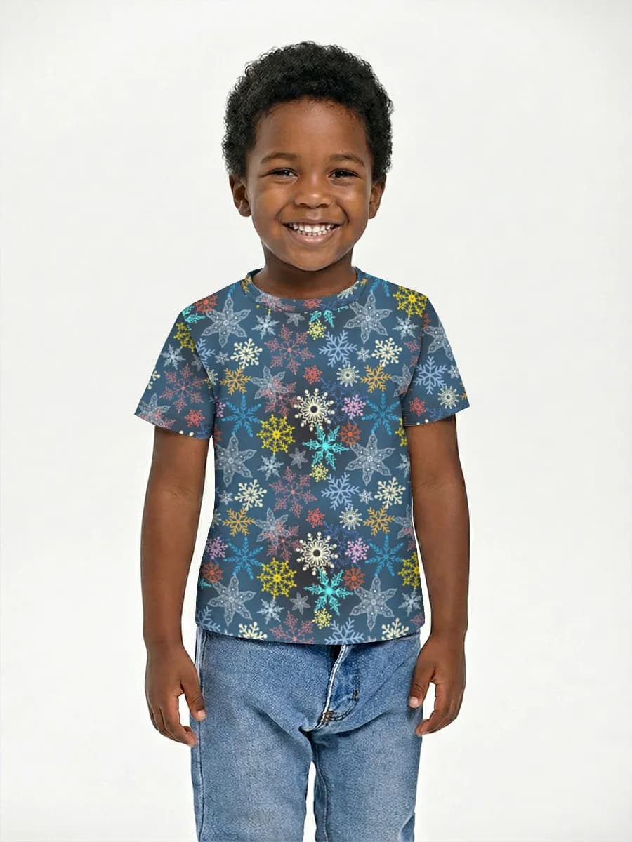 Boys' basic cotton T-shirt